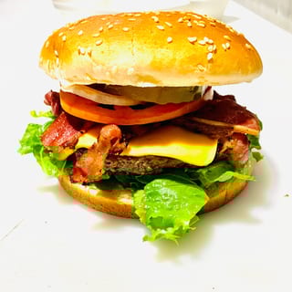 Halal Beef Bacon Cheese Burger Only