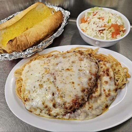 Chicken Parm cavatelli Dinner Special.