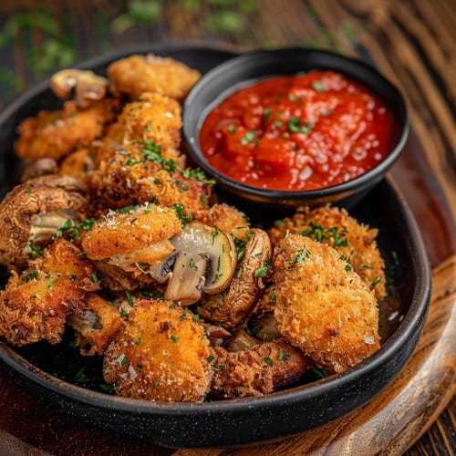 Breaded Mushrooms.