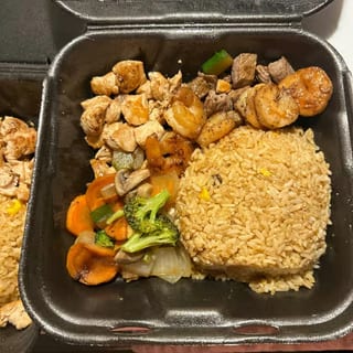 Steak, Shrimp & Chicken Hibachi