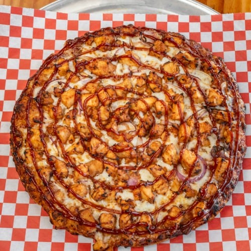 Barbeque Chicken Pizza.