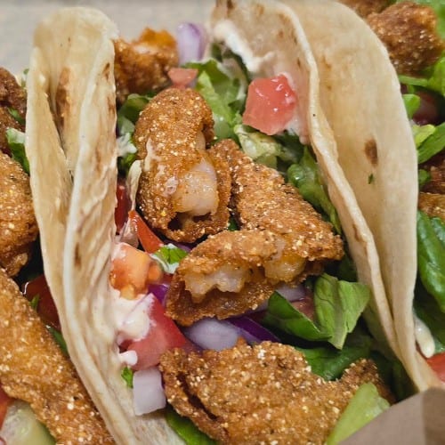 Mexican Street Shrimp Tacos.