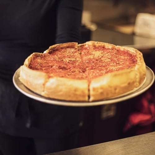 Cheese Stuffed Pizza.