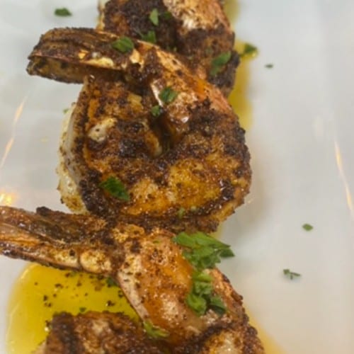 Blackened Shrimp.
