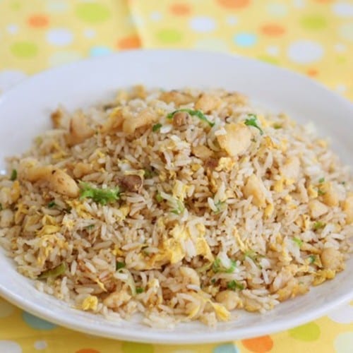 Fried Rice with Chicken & Salted Fish.