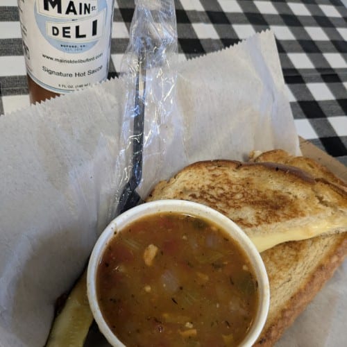 Grilled Cheese and Cup of Soup.
