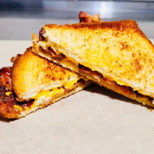 Grilled Cheese with Bacon.