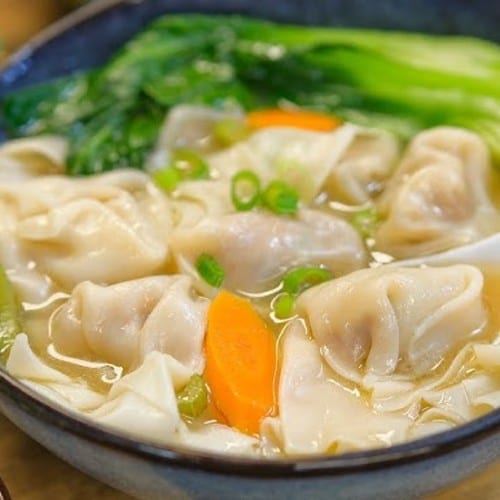 Meat & Shrimp Dumpling Soup.