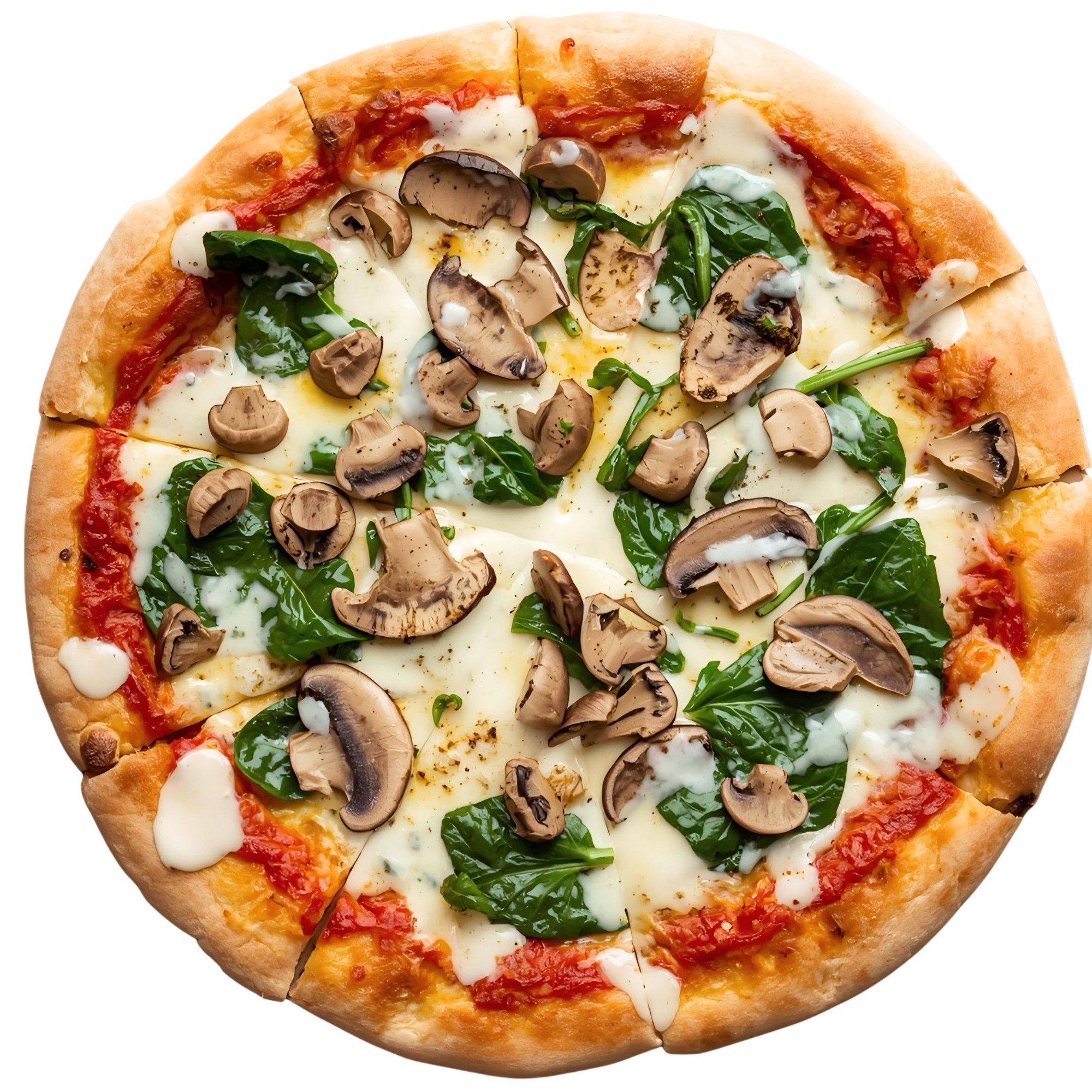 Chicken Florentine Pizza.