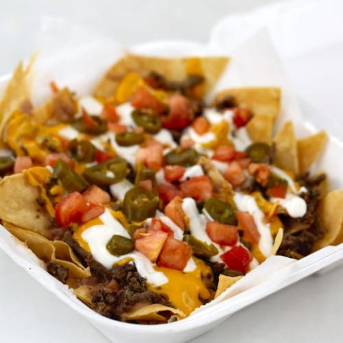 Nachos Con Carne.