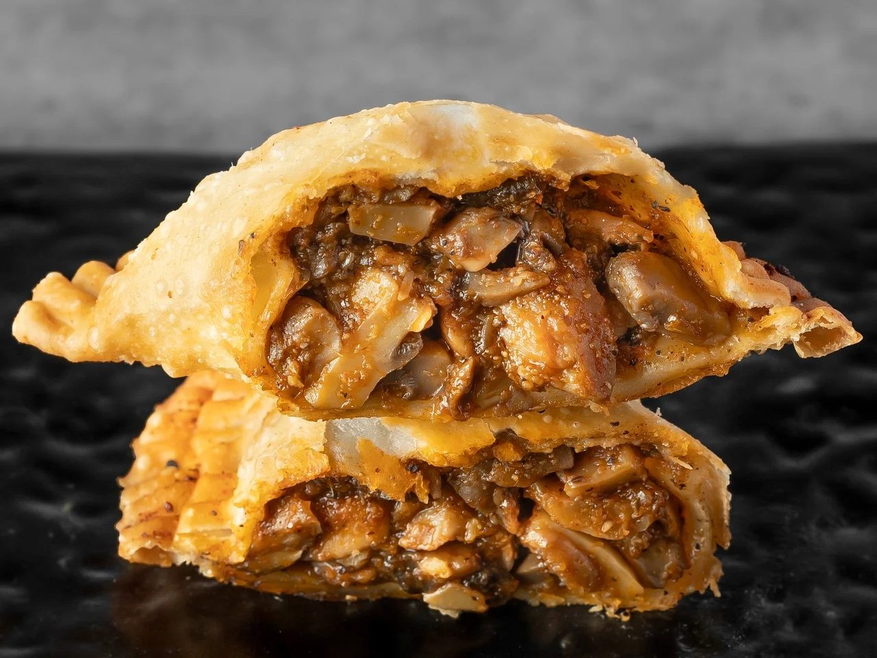 Jerk Teriyaki Mushroom Empanada.
