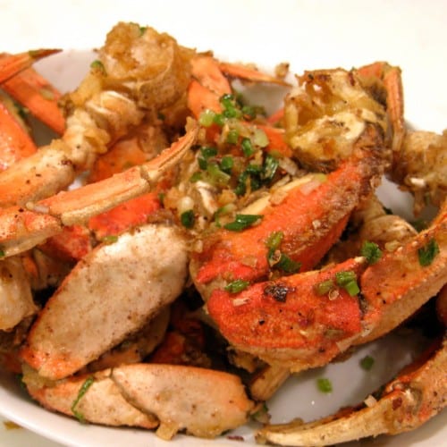 Dungeness Crab with Salt and Black Pepper.