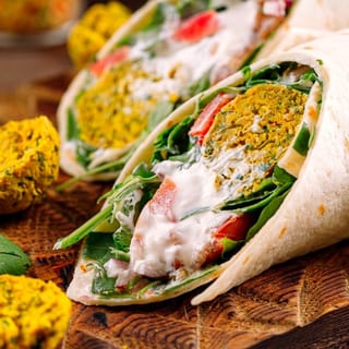 Mediterranean Drama Falafel Burrito (Vegan -New!)