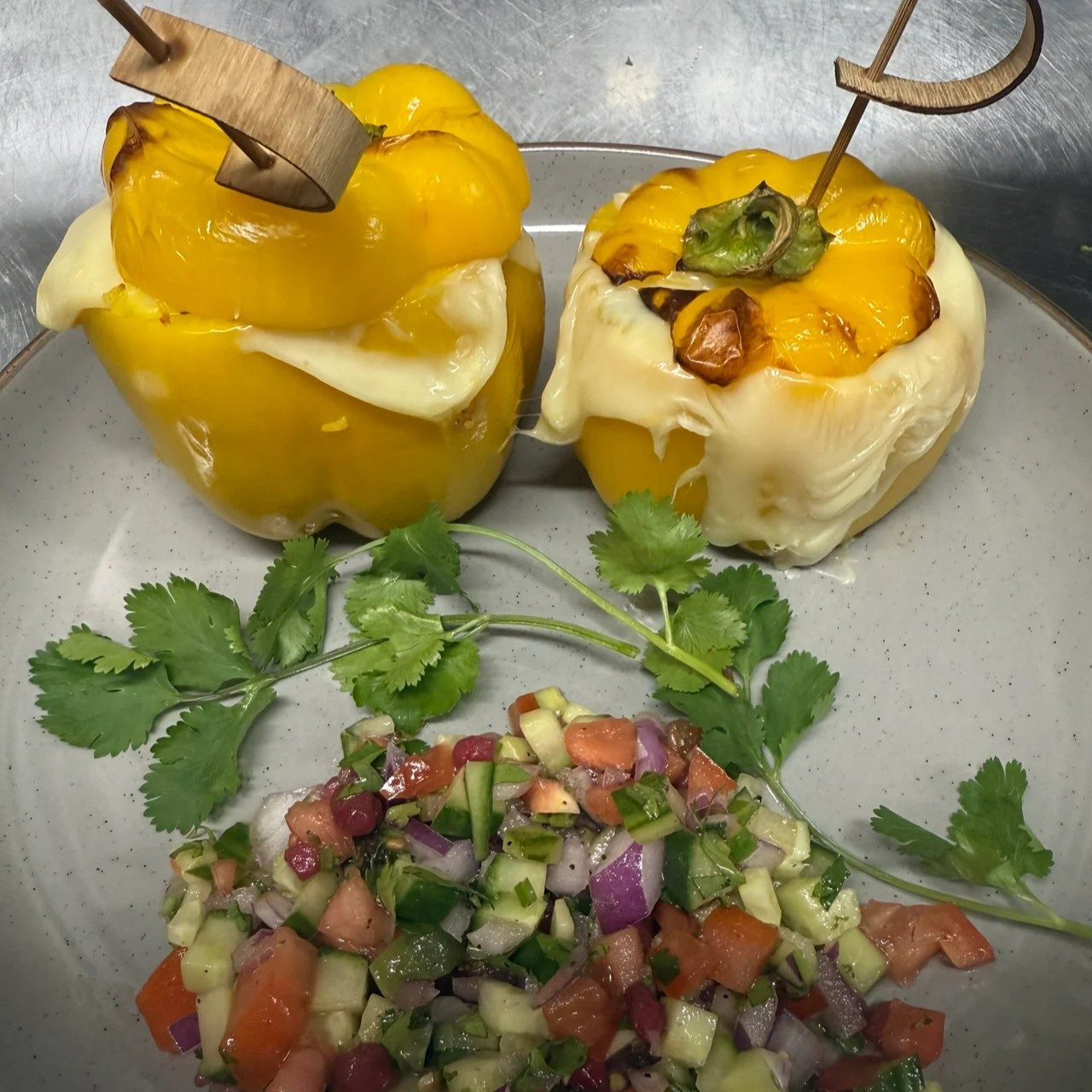 Lamb Stuffed Peppers.