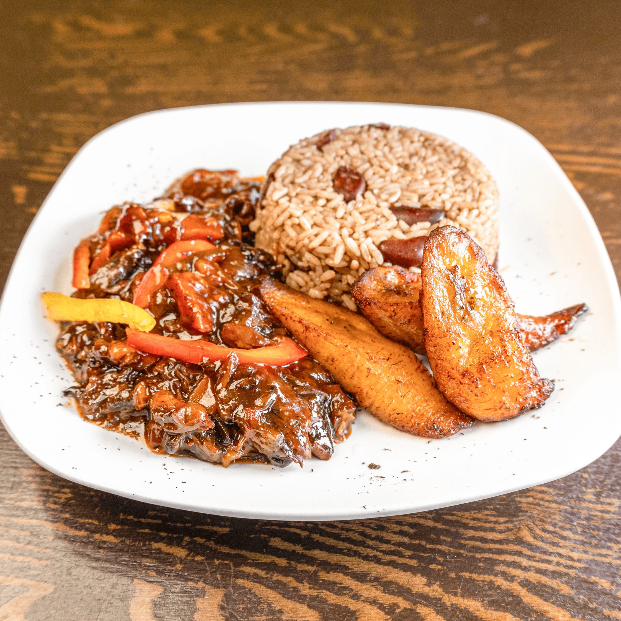 Jamaican Pepper Steak.