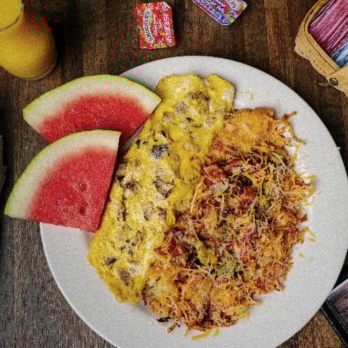 Philly Cheese Steak Omelet.