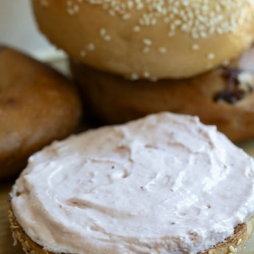 Bagel with Flavored Cream Cheese.