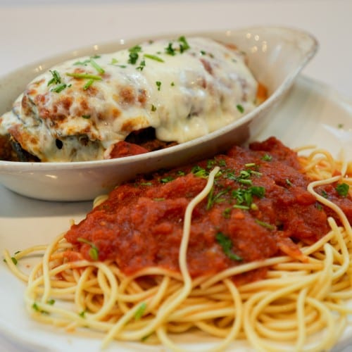 Eggplant Parmigiana.