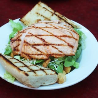 Cajun Salmon Caesar Salad