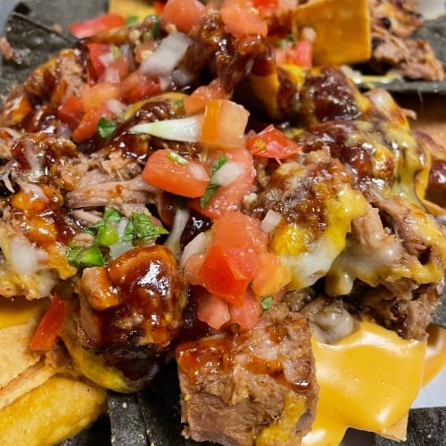 Pulled Pork Nachos.