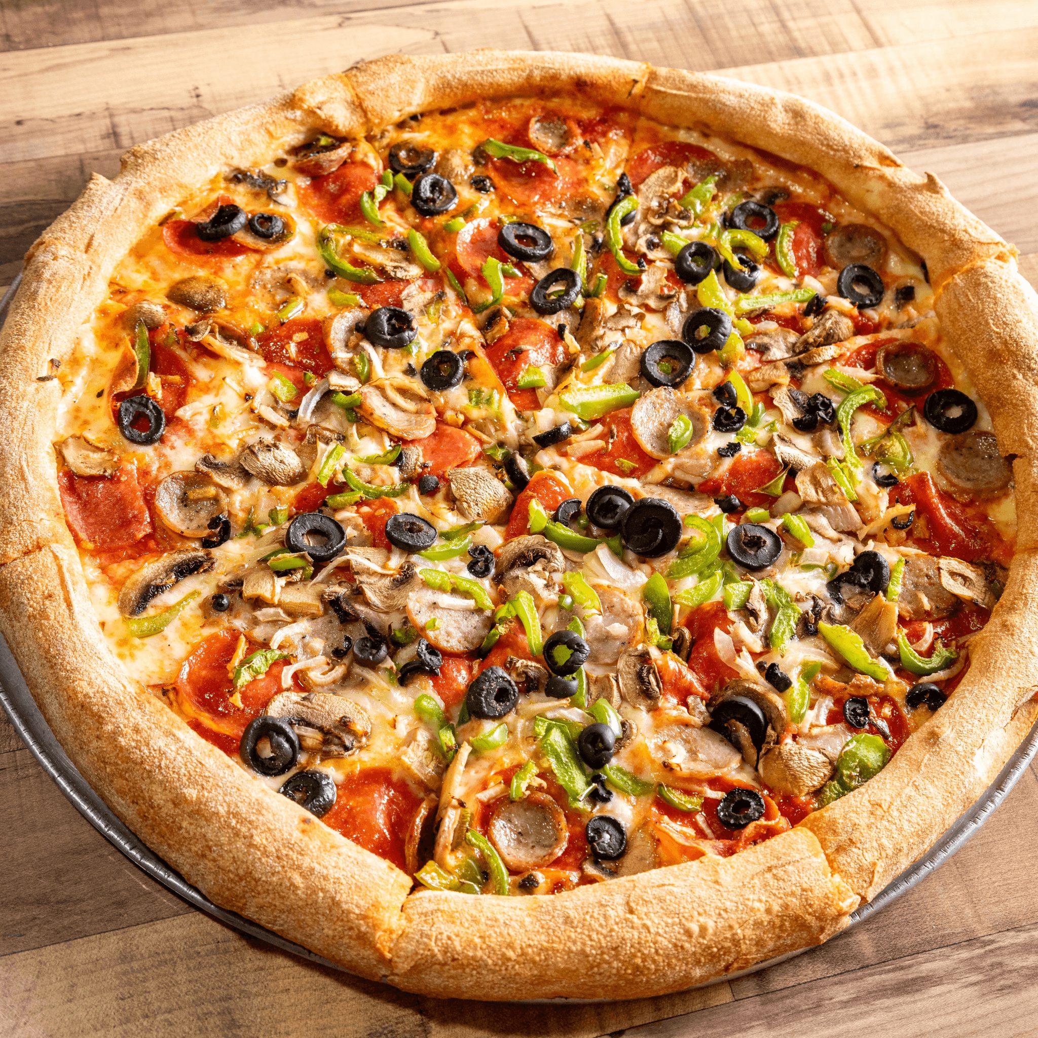 Davie's Best Deluxe Pizza.