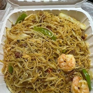88. Singapore Curry Rice Noodle (Shrimp & Bbq Pork) / 星洲炒米