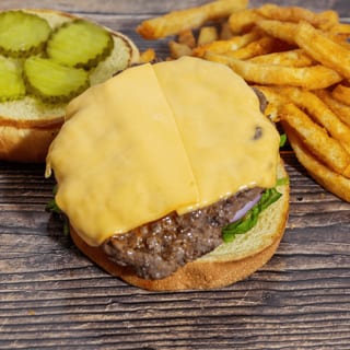 Classic crave cheeseburger with fries