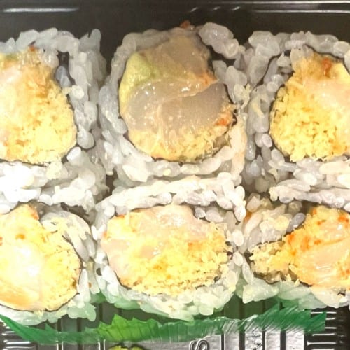 Spicy Scallop Sushi Roll.