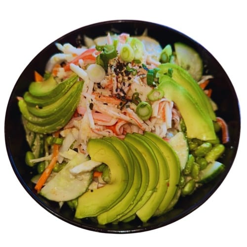 Oriental Salad with ginger dressing.