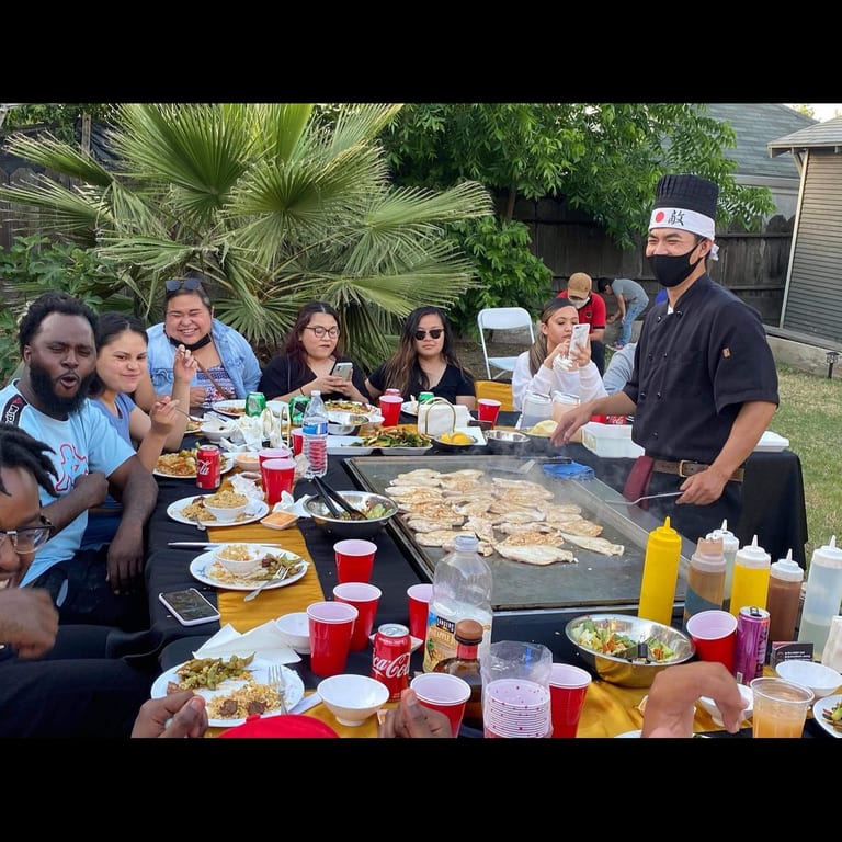 Lively Vibes, Teppanyaki Tables, Big Smiles 