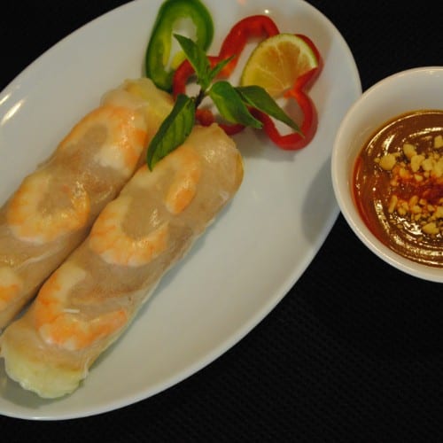 Soft Fresh Spring Rolls.