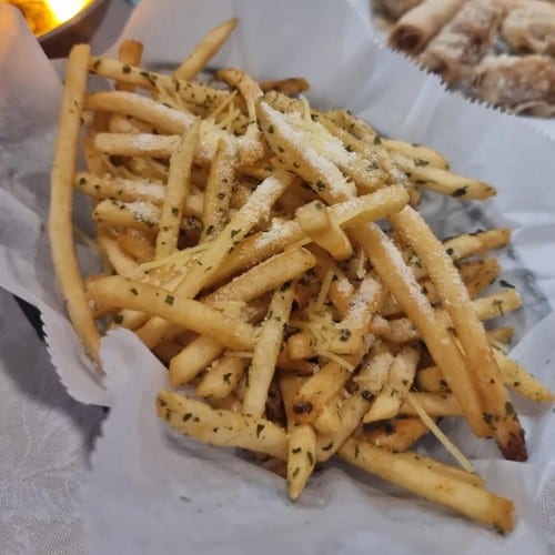Truffle Oil Parmesan Golden Fries.