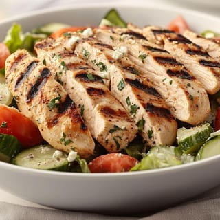 Greek Salad with Grilled Chicken