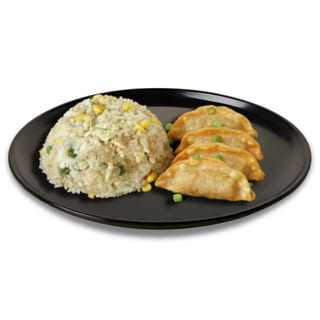 4 Pieces Dumplings with Fried Rice