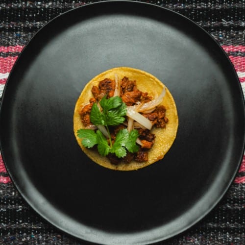 Orden Tacos Chorizo.