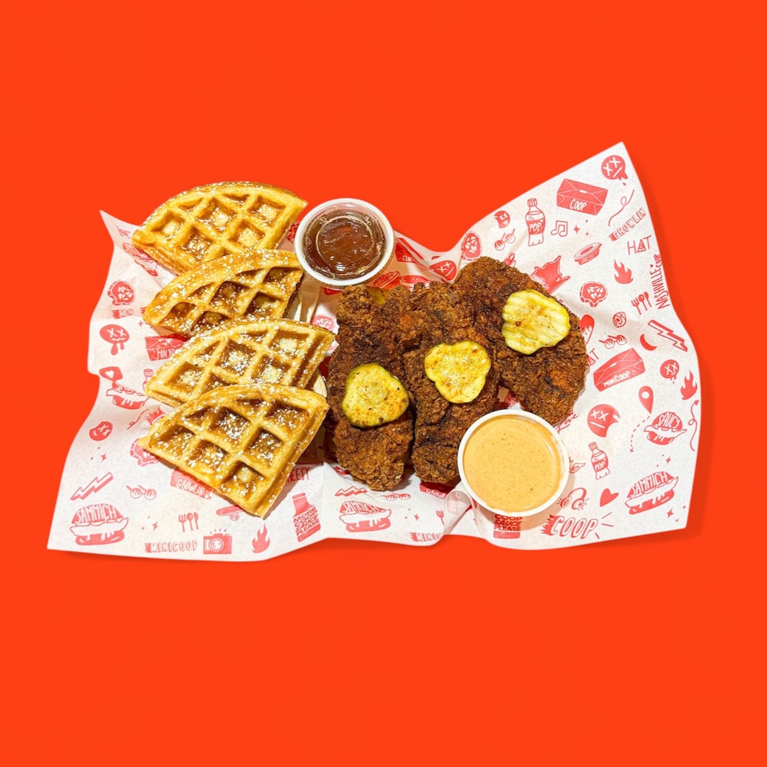Hot Chicken & Waffles.