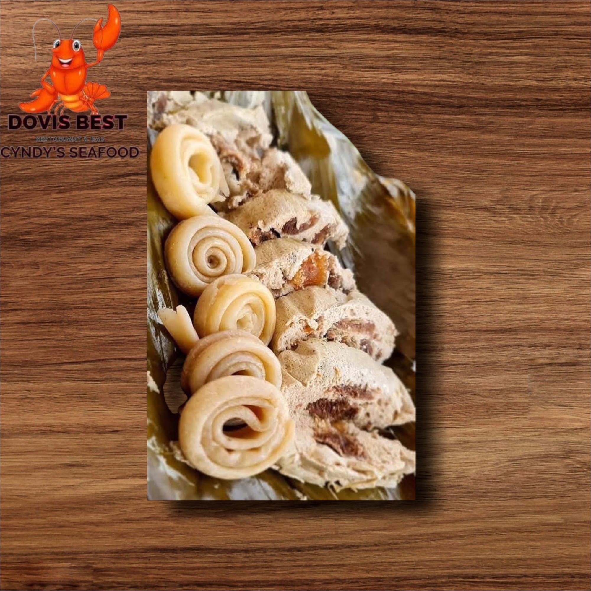 Egusi Pudding with Boboloh / Boiled Plantains.