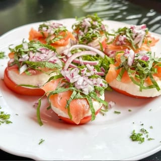 Smoked Salmon Caprese