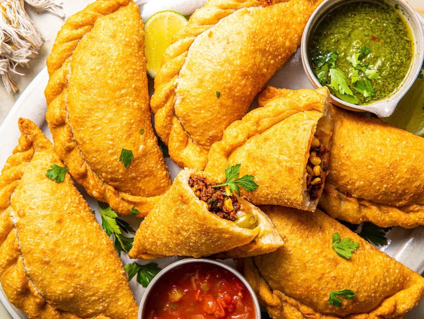 Chorizo & Cheese Empanada.