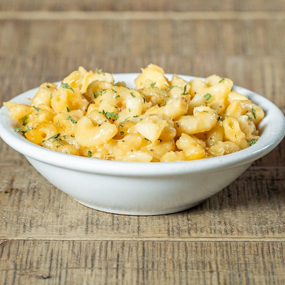 Baked Mac & Cheese.