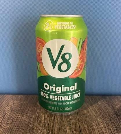 V8 Vegetable Juice.