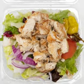 Garden with Plain Chicken Salad