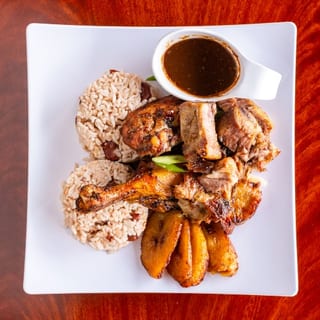 #1. Jerk Chicken & Jerk Pork Combo