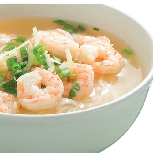 Shrimps with Rice Noodle Soup - Hu Tieu Tom.