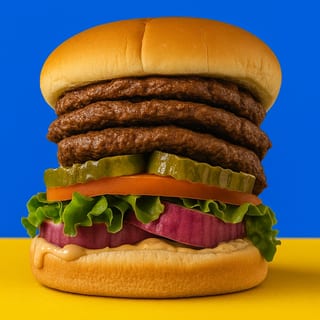 Junior Triple Burger Ala Cart