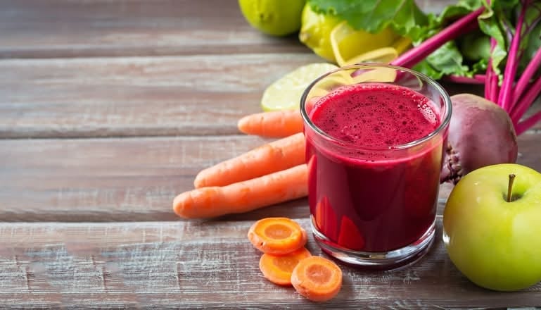 ABC (Apple, Beetroot, Carrot) Juice.