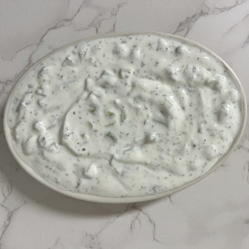 Yogurt with Cucumber Salad.