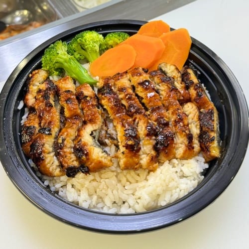 Grilled BBQ Eel Rice Bowl.