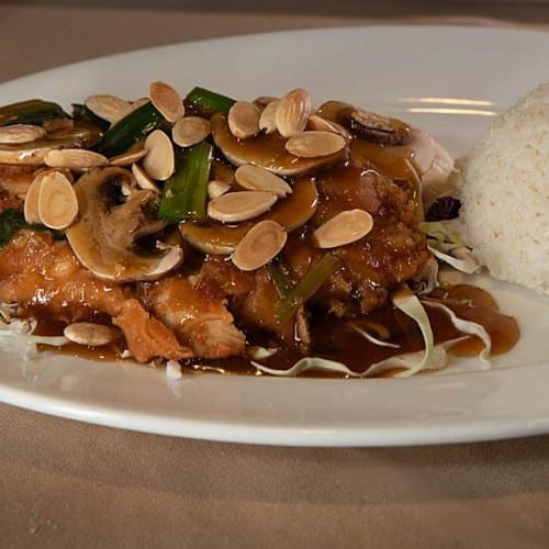 Almond Boneless Chicken.