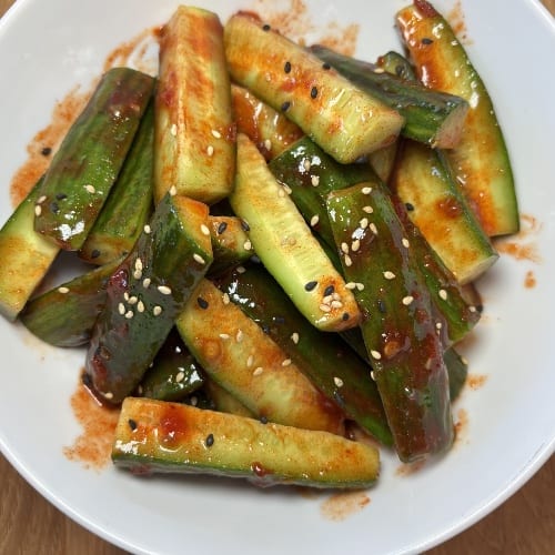 Sweet/Spicy Cucumber.